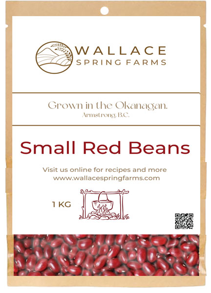 Small Red Beans, Wallace Spring Farms, Armstrong, BC