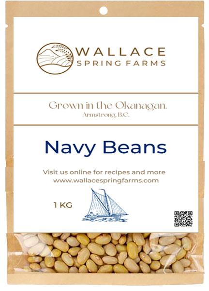 Navy Beans, Wallace Spring Farms, Armstrong, BC